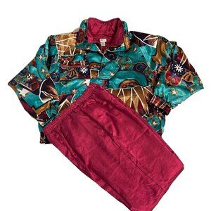 Vintage Bocoo XL Wind Breaker Track‎ Suit Full Zip Quilted Jacket Pants NOS 80s